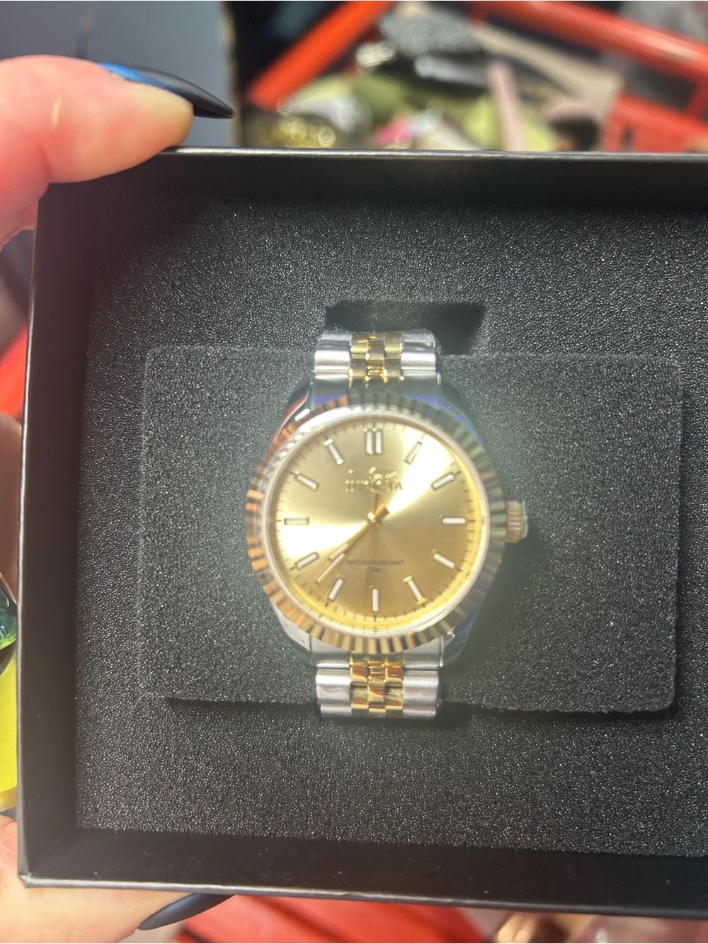 Invicta Two-Tone Men's Bracelet Watch in Silver and Gold Accents